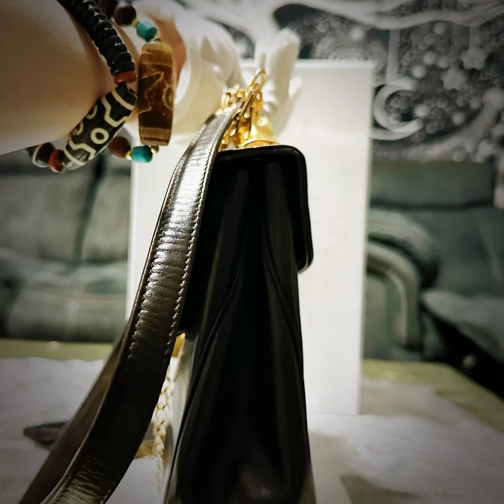 Authentic Vintage Christian  Dior 1960’s Handbag shoulder bag dark red Leather - Picture 17 of 17